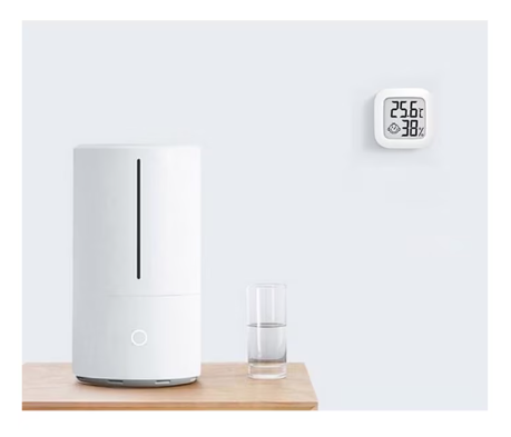 Termometru si higrometru de camera AT PERFORMANCE, Ecran LCD, cu functie de masurare a temperaturii si a umiditatii aerului, Indicator comfort, 3.9x 3.9x1.2 Cm, culoare Alb