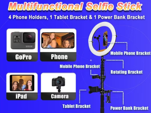 Platforma Foto-Video rotunda AT PERFORMANCE®, Selfie 360, brat rotativ, Led RGB, pentru Evenimente, diametru 80cm