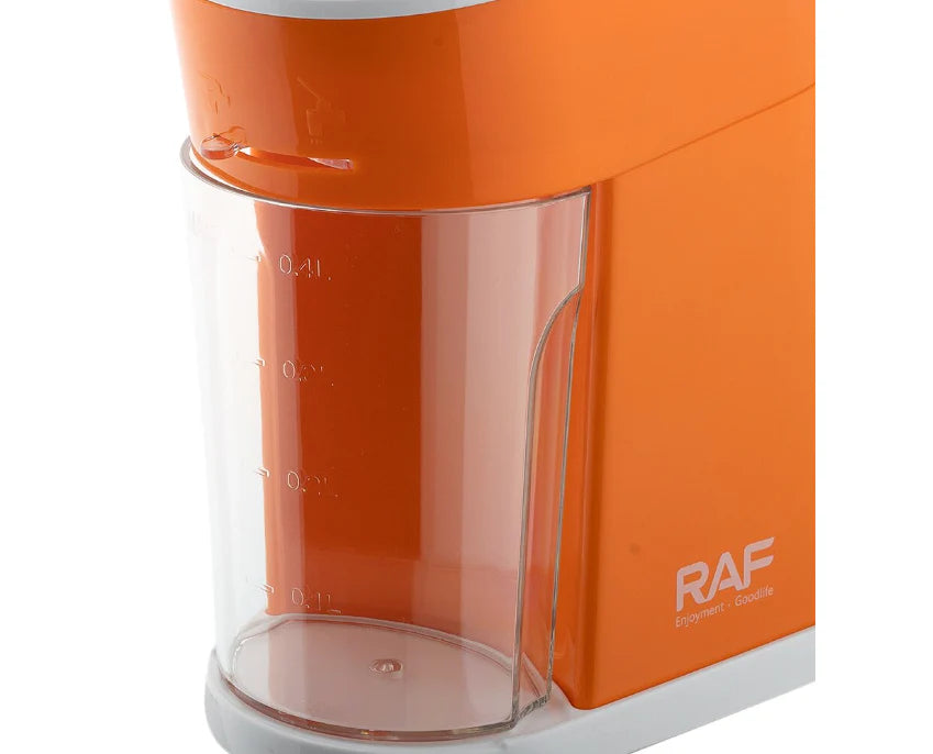 Storcator electric de fructe si legume RAF, AT PERFORMANCE, 25W, 400 ml 21x13x25 CM, Portocaliu