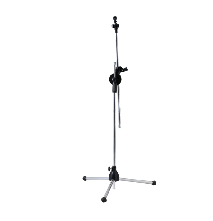 Stativ pentru Microfon Profesional AT PERFORMANCE® – Reglabil pe Înălțime, Metalic, 200 cm, Negru/Argintiu