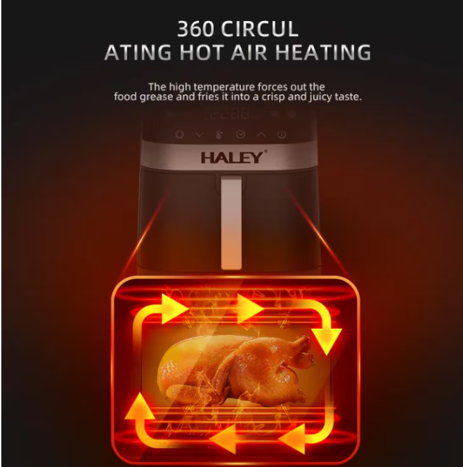 Friteuza cu Aer HALEY HY-2514: Performanta Moderna pentru Gatit Sanatos