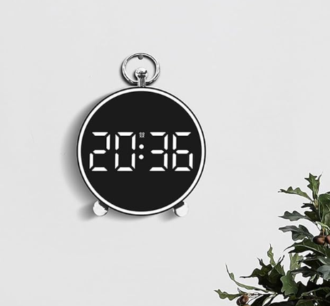 Ceas Digital AT PERFORMANCE®, de Masa sau Perete 8025 Alb