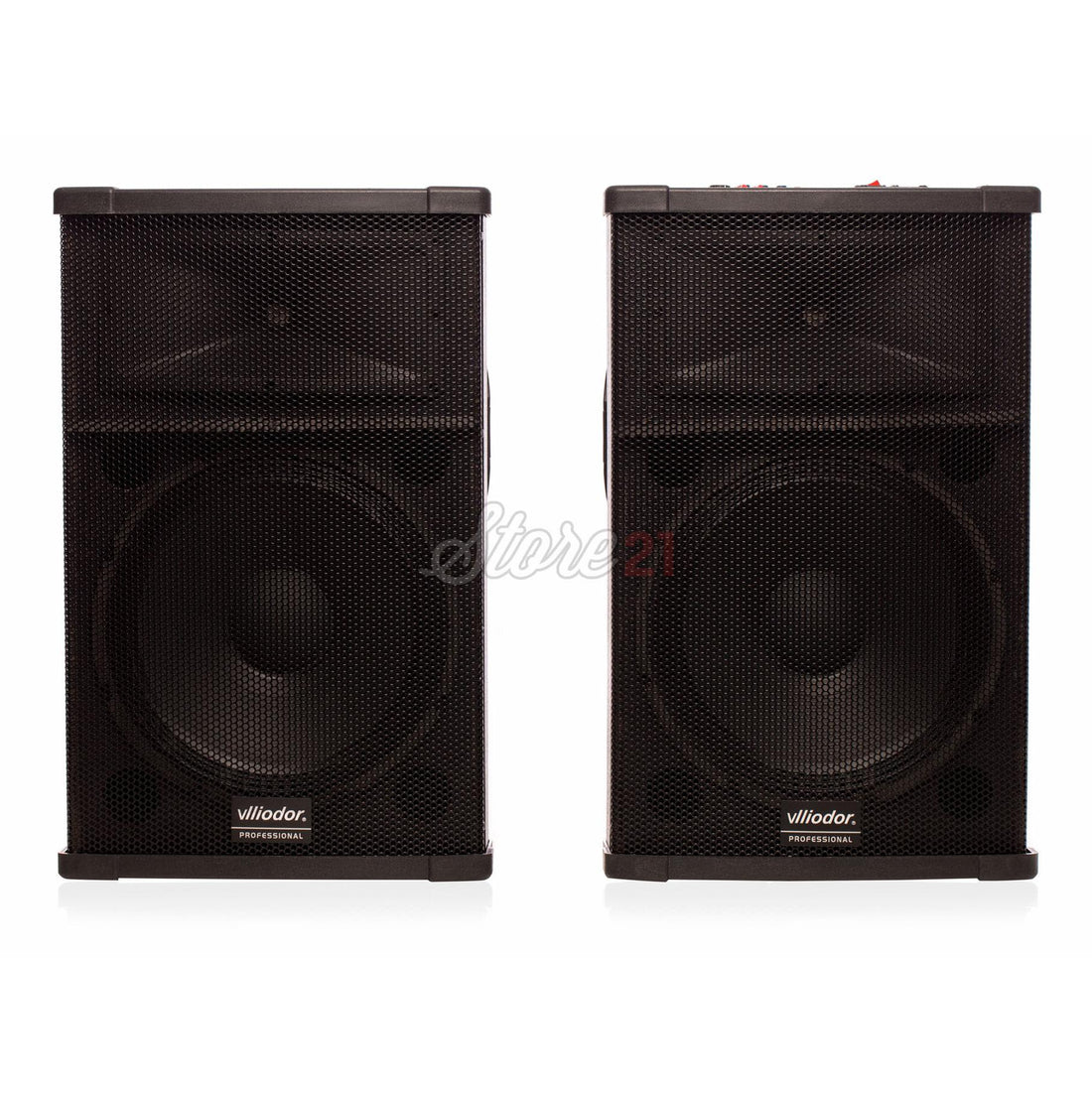 Set Boxe active 800 W profesionale Vlliodor 2005,15 INCH, 2 Microfoane Wireless, USB, Radio, Bluetooth