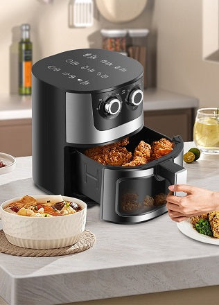 Friteuza cu geam Multifuncțională cu Aer AT PERFORMANCE – Gătit Sănătos, Rapid și Eficient