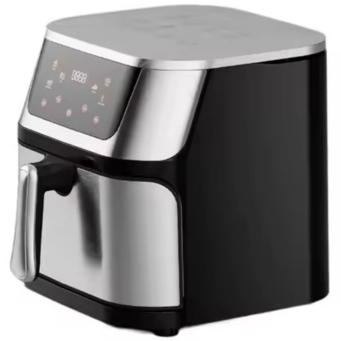 Friteuză cu Aer Cald 10L AT PERFORMANCE® – 2400W, Display Digital Touch, 8 Programe, cu Geam, Neagră + CADOU 50 Hârtii de Copt