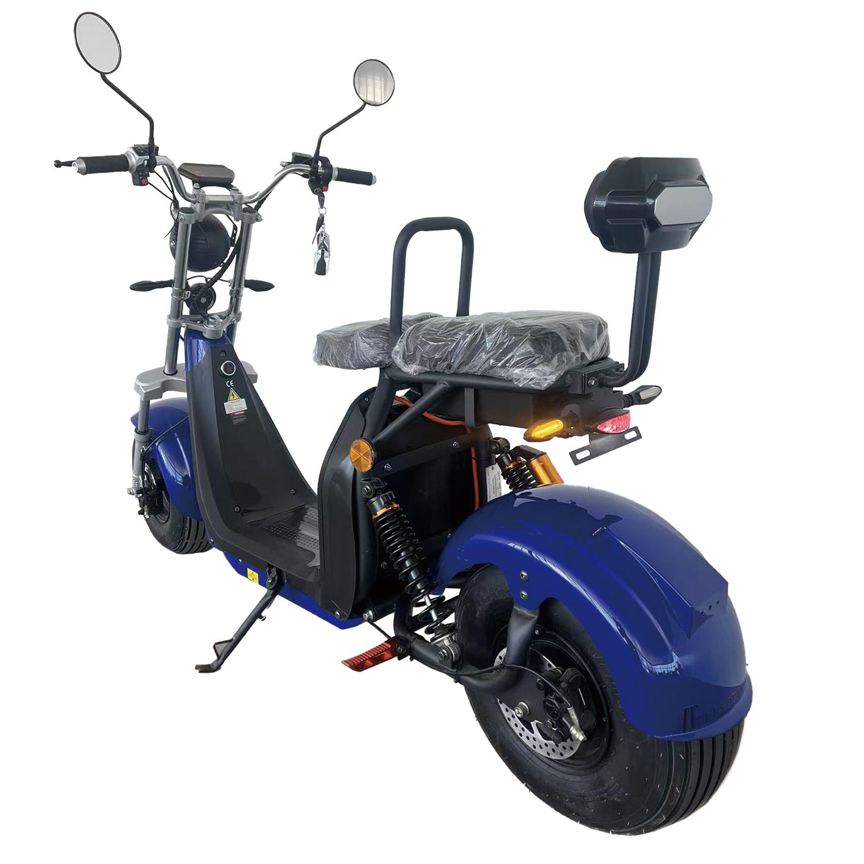 Scuter Electric 2 Persoane, Viteză Limitată 25 km/h – Fără Permis, Motor 1500W, 2X Baterie 20Ah, Suspensie Hidraulică, COC Inclus