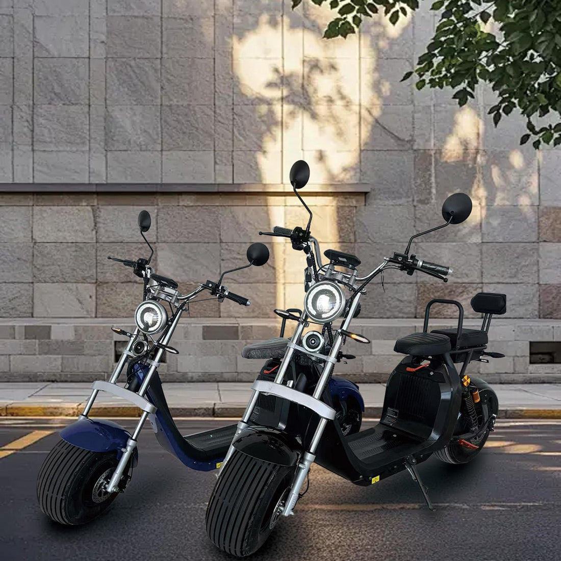 Scuter Electric 2 Persoane, Viteză Limitată 25 km/h – Fără Permis,  Motor 1500W, Baterie 20Ah, Suspensie Hidraulică, COC Inclus