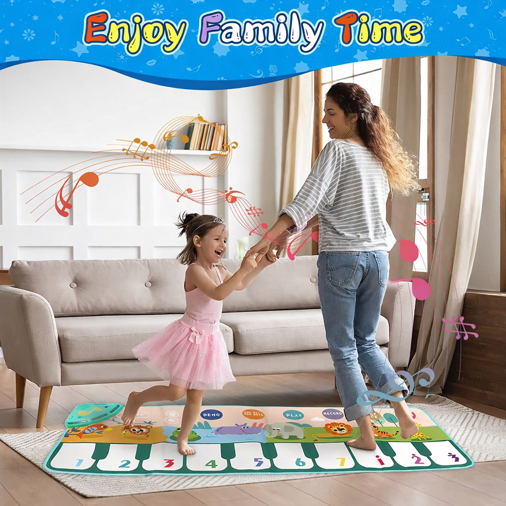 Covoraș Muzical Educativ pentru Copii – Pian Interactiv cu Sunete și Lumini