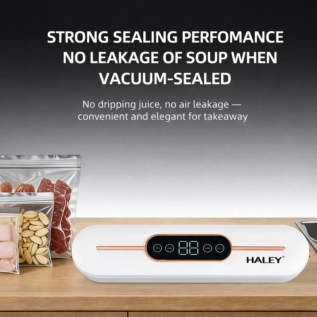 Aparat de Vidat HALEY HY-508 – Vacuum Sealer Electric cu Mod Uscat/Umed, 90W