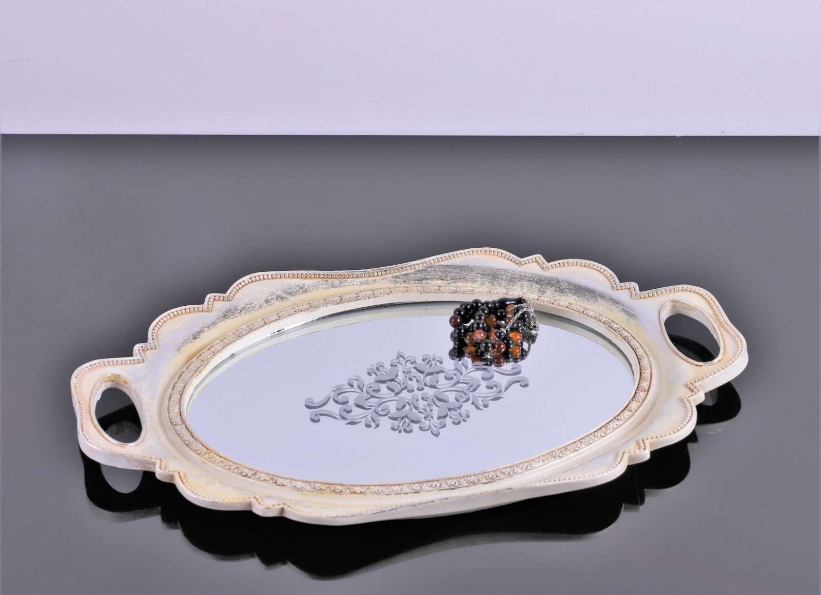 Tava din rasina cu oglinda vintage M