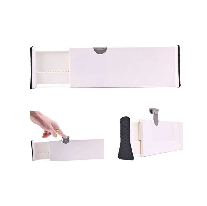 Organizator, At Performance, pliabil, reglabil pentru sertare sau dulap, dimensiuni 27-44 cm