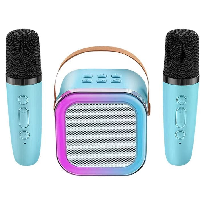 Pachet Smartwatch AMOLED 49mm + Boxă Karaoke cu 2 Microfoane AT PERFORMANCE® – Apel Bluetooth, Muzică, Fitness & Distracție