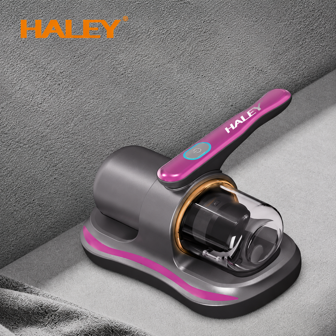 Aspirator Antiacarieni HALEY® HY-1936, 500W, 8000Pa, Baterie 1500mAh, USB Type-C, Funcție Antibacteriană