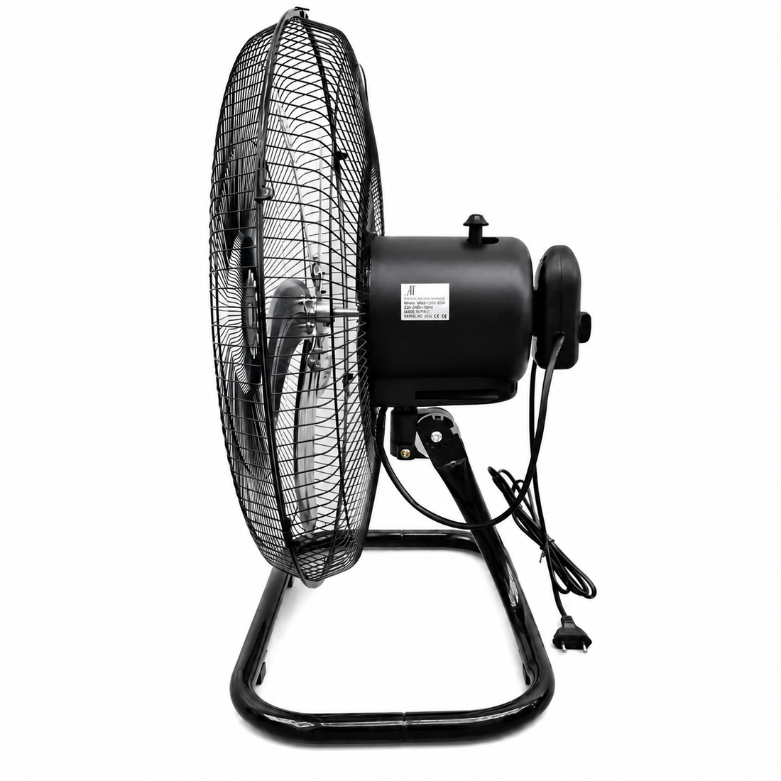Ventilator 3 în 1 AT PERFORMANCE® AT-2055, 65W, 18 Inch, Podea, Perete și Picior, 3 Viteze, Oscilație, Reglabil pe Înălțime