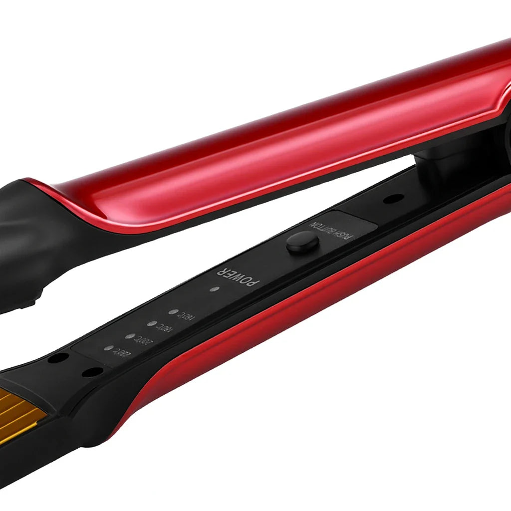 Placă de creponat părul HALEY HY-3006 Wave Splint, 45W, 4 trepte de temperatură, încălzire rapidă, 2 în 1 – îndreptare și onduleuri naturale