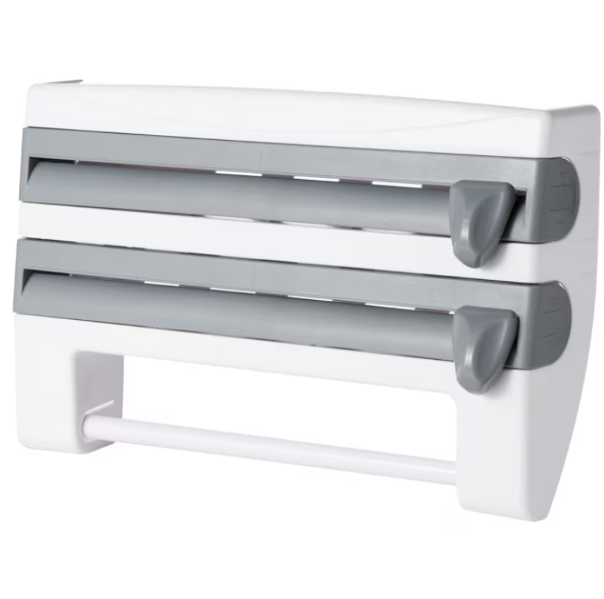 Suport rola/folie, AT PERFORMANCE®, 39x10x25cm, alb