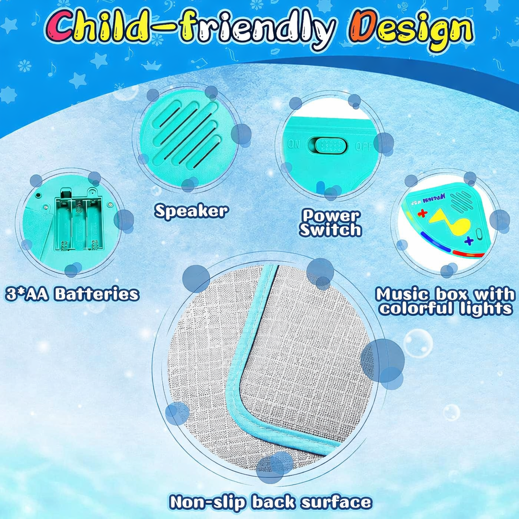 Covoraș Muzical Educativ pentru Copii – Pian Interactiv cu Sunete și Lumini