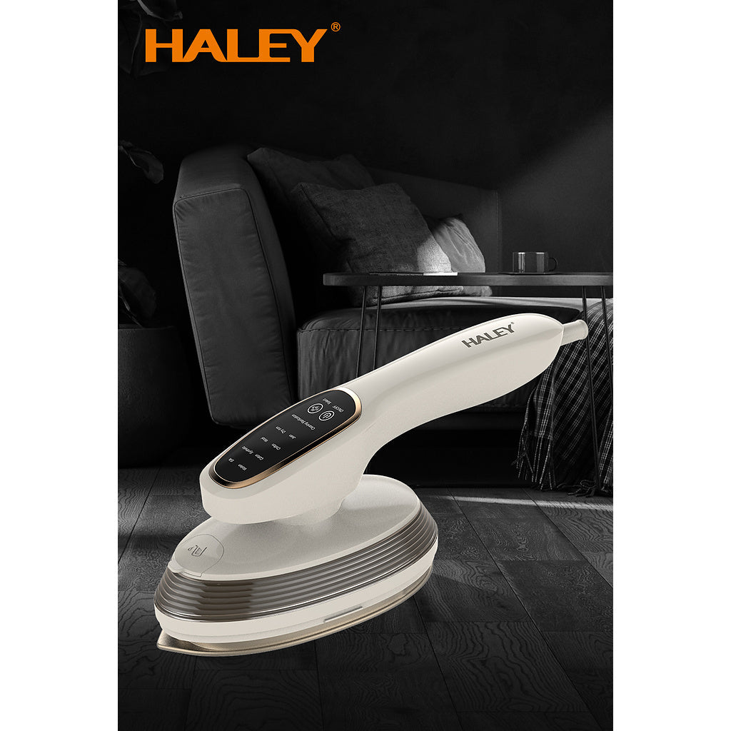 Aparat de Călcat Vertical și Orizontal cu Aburi HALEY® HY-6601, 2000W, Cap Rotativ la 90°, Panou de Control Tactil, Încălzire Rapidă în 20 Secunde, 3 Niveluri de Abur, Rezervor 120 ml, Funcție de Călcare Uscată