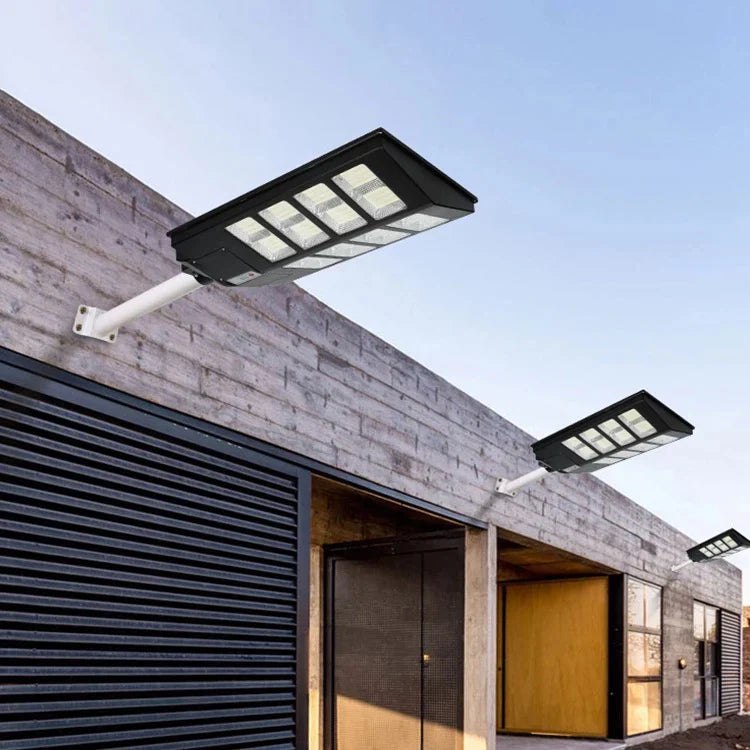 Lampă Solară LED HNY 800W cu Panou Fotovoltaic, Telecomandă, IP65, 6500K