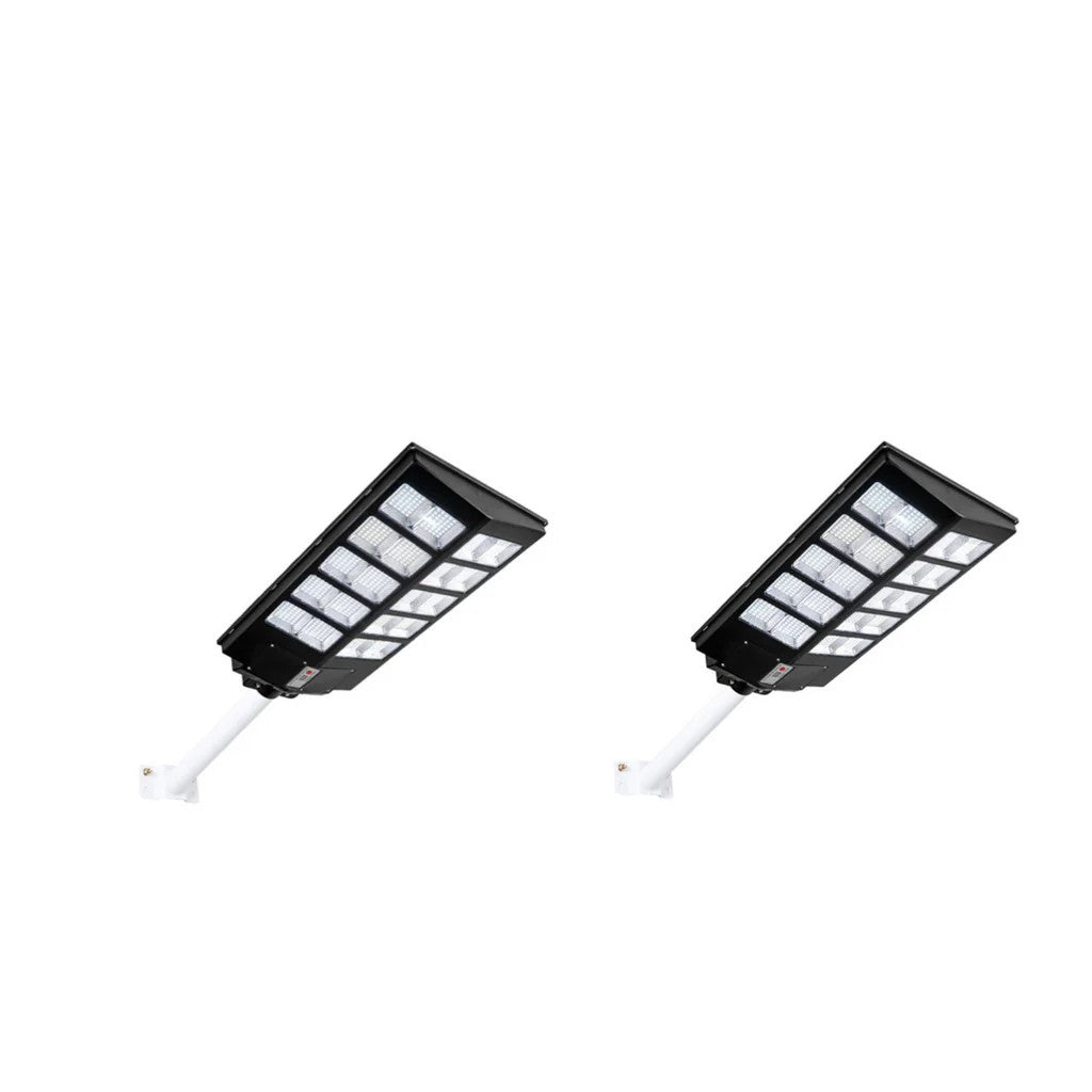 Set 2x Lămpi Solare LED 1000W AT PERFORMANCE® cu Telecomandă și Panou Fotovoltaic – Iluminat Stradal Exterior Autonom