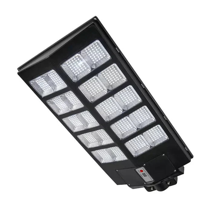 Lampă Solară LED HNY 1000W cu Panou Fotovoltaic, Telecomandă, Suport de Montaj, Senzor de Lumină, IP65, 6500K
