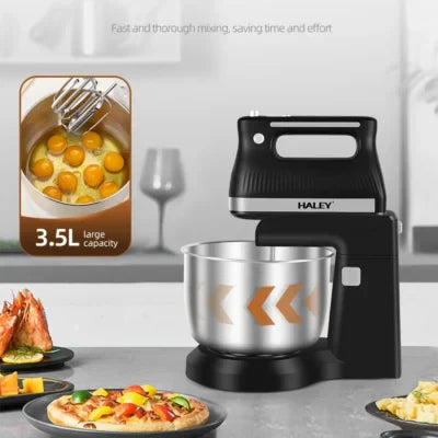 Mixer de mână Haley HY-1660 – 5 trepte de viteză și funcție turbo pentru preparate perfecte