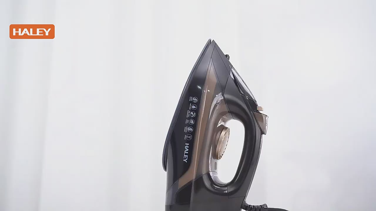 Fier de Călcat Electric HALEY 2200W, Mic Portabil de Înaltă Calitate, cu Abur, Puternic pentru Hoteluri