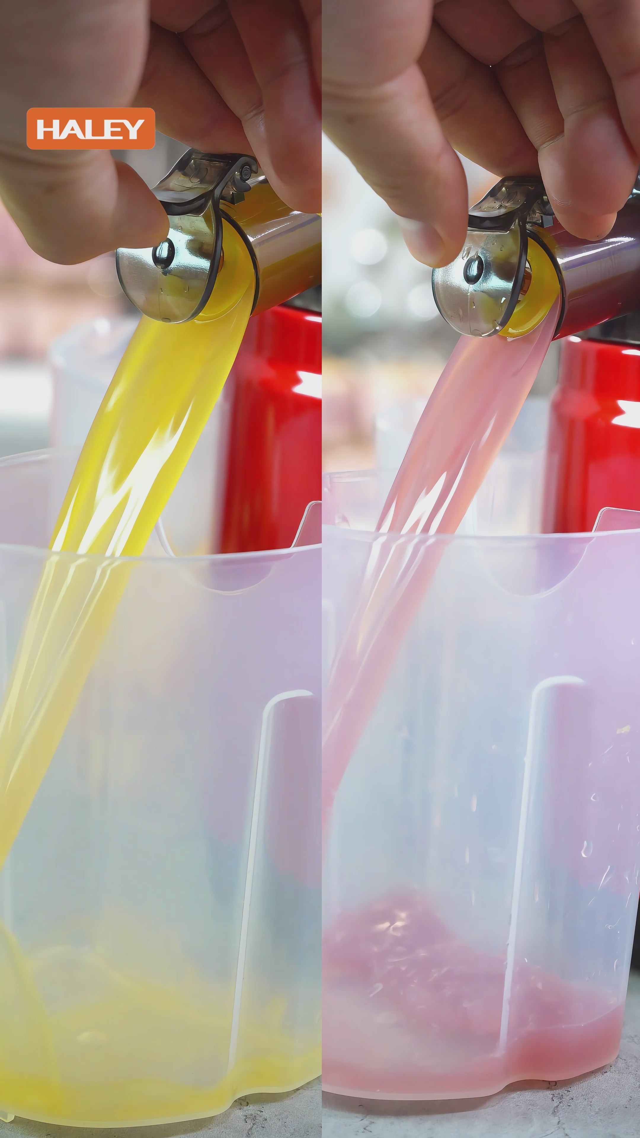 Storcător Electric Fructe și Legume HALEY 150W – Silențios, Eficiență Ridicată, 500ml, Funcții Avansate, Design Roșu/Negru