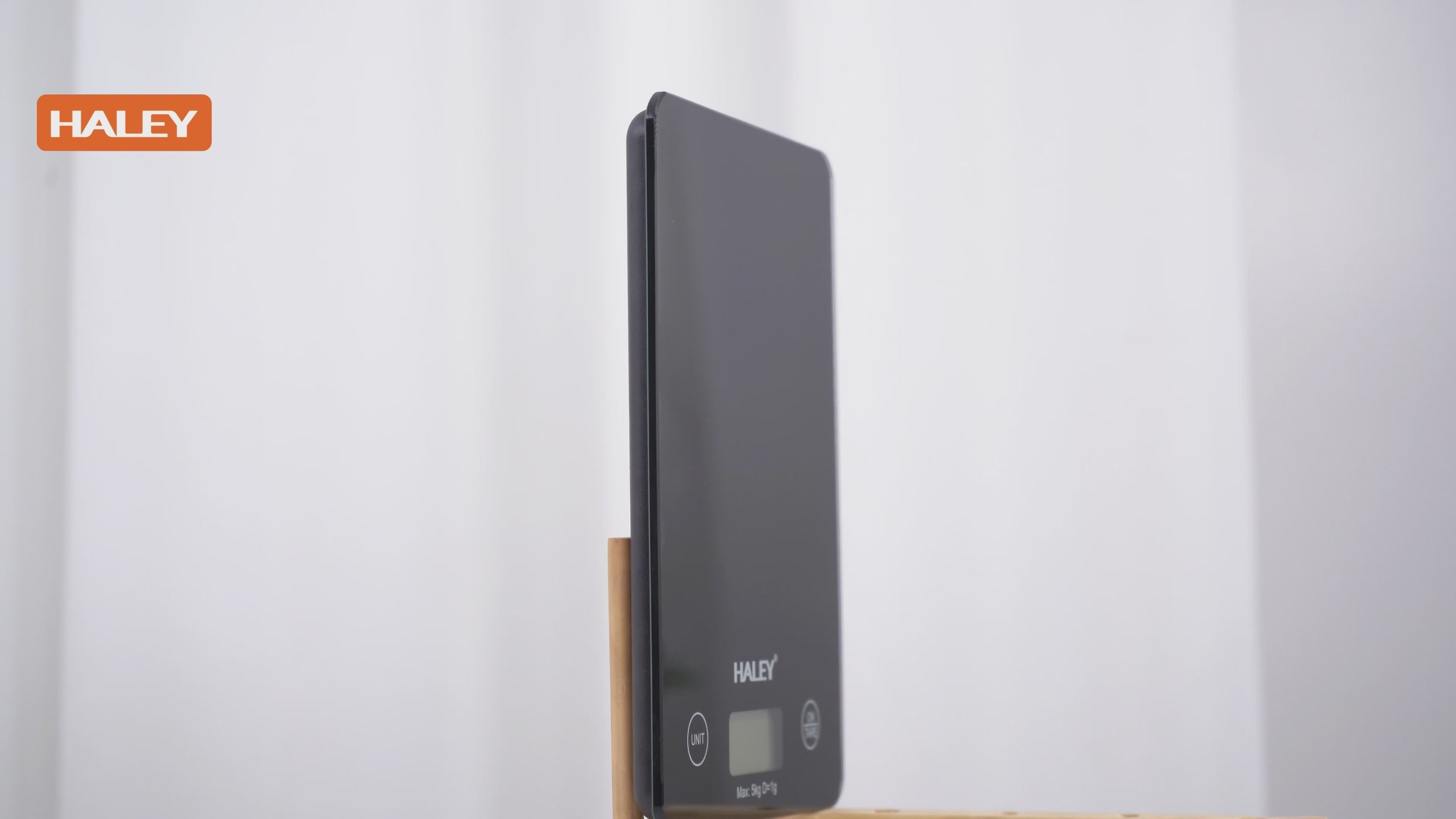 Cântar Electronic HALEY, 5000G, din Sticlă, pentru Bucătărie, Digitală de Înaltă Precizie, Negru