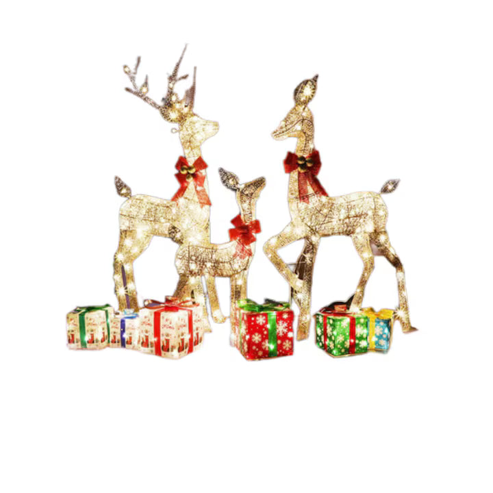 Decoratiune de Craciun, At Performance, Set Reni Potrivit pentru utilizare in interior si exterior