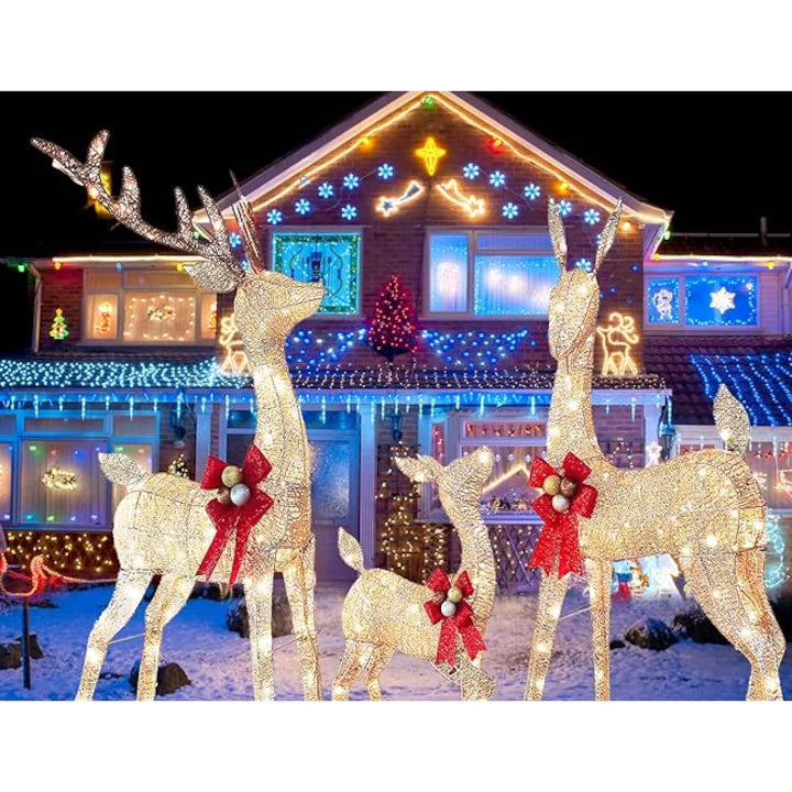 Decoratiune de Craciun, At Performance, Set Reni Potrivit pentru utilizare in interior si exterior