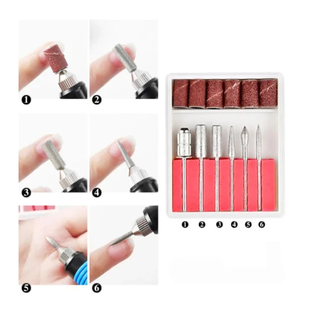 Freza Unghii Semiprofesionala At Performace, 9w, Ideala pentru Manechiura si Pedichiura 3.000-20.000 RPM, Roz