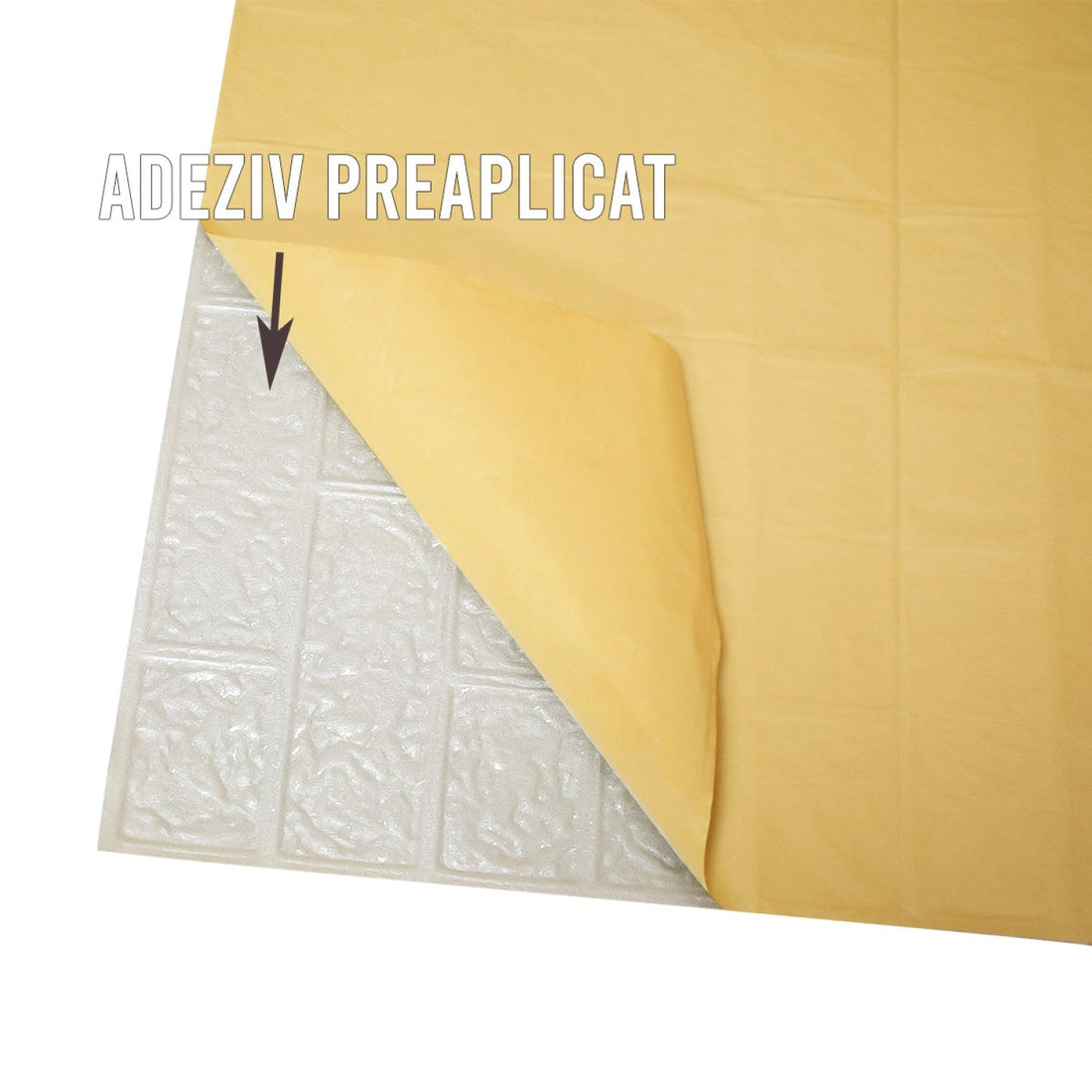 Rola Tapet 3D, autoadeziv/autocolant, AT PERFORMANCE®, spuma moale, design modern, pentru interior, usor de curatat, rezistent la apa, 68cmx2.8m, model piatra, natura