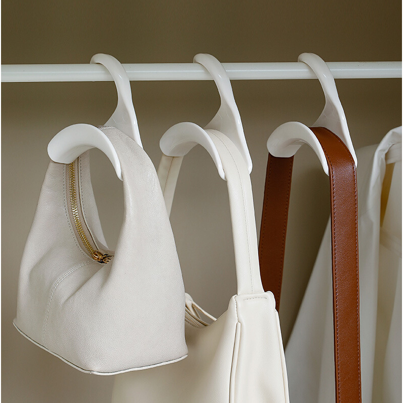 Set 4xcarlige pentru umeras, AT PERFORMANCE®, pentru genti de mana, pentru depozitare, culoare alb