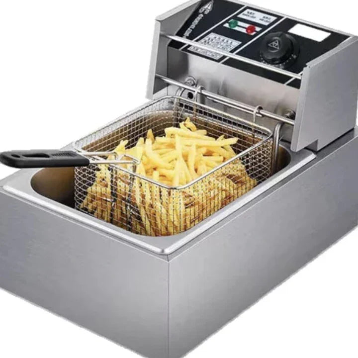 Friteuza Electrică Profesională din Inox – Putere 2500W, 6L