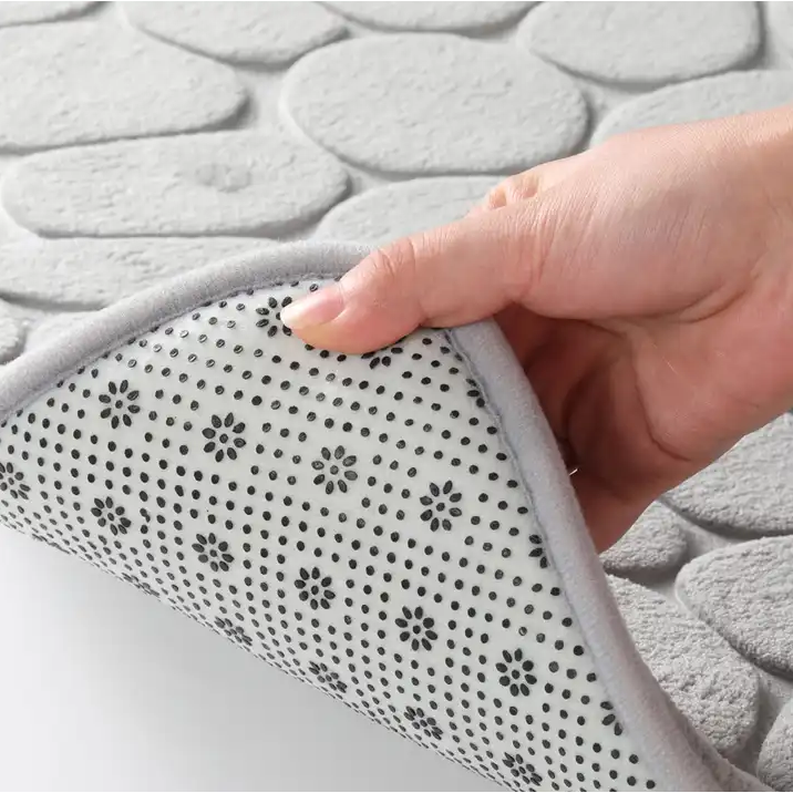 Covor baie, AT PERFORMANCE®, 100% poliester, 38X60 cm, Gri deschis