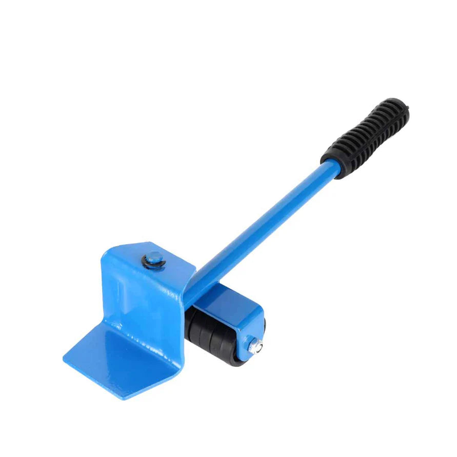 Kit complet pentru mutat si carat mobila, At Performance, reglare 360 grade, greutate maxima 200 kg, otel, albastru