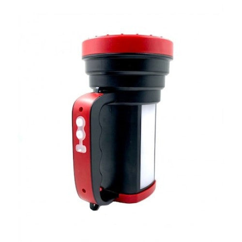 Lanterna TD-3900 cu LED 300 W, acumulator integrat, culoare negru/rosu