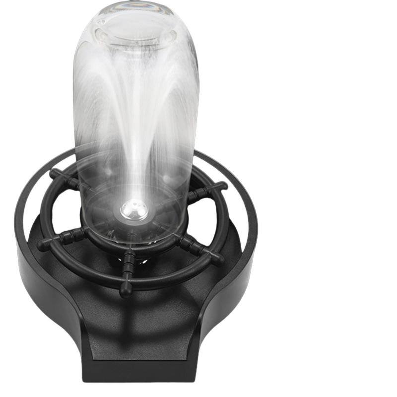 Spalator pahare cu jet de apa, At Performance, din otel inoxidabil si ABS, conceput pentru curatarea si clatirea rapida paharelor, negru