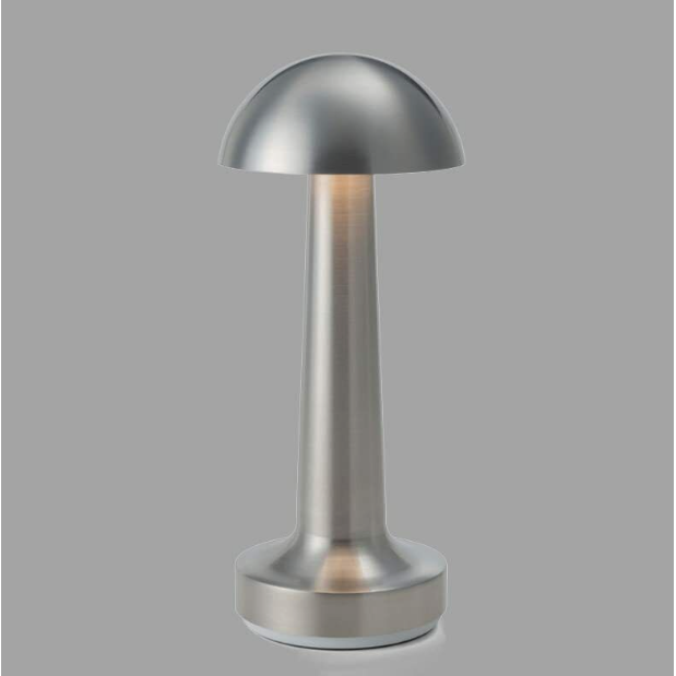 Lampa de birou, At Performance, portabila ciupercuta, 22 cm, Agintie