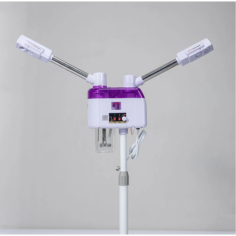 Steamer dublu, At Performance, Cald si Rece, Dispozitiv facial, Alb/Mov