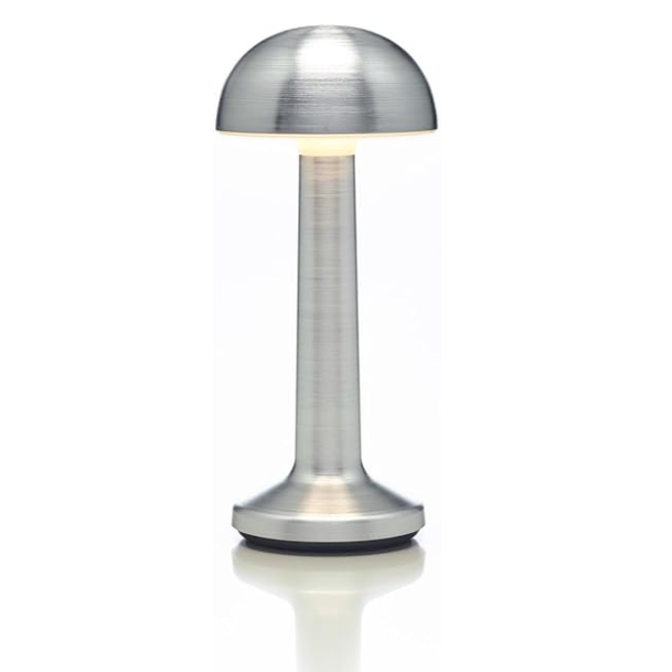 Lampa de birou, At Performance, portabila ciupercuta, 22 cm, Agintie
