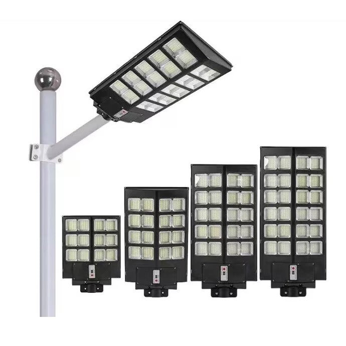 Set 2x Lămpi Solare LED 1000W AT PERFORMANCE® cu Telecomandă și Panou Fotovoltaic – Iluminat Stradal Exterior Autonom