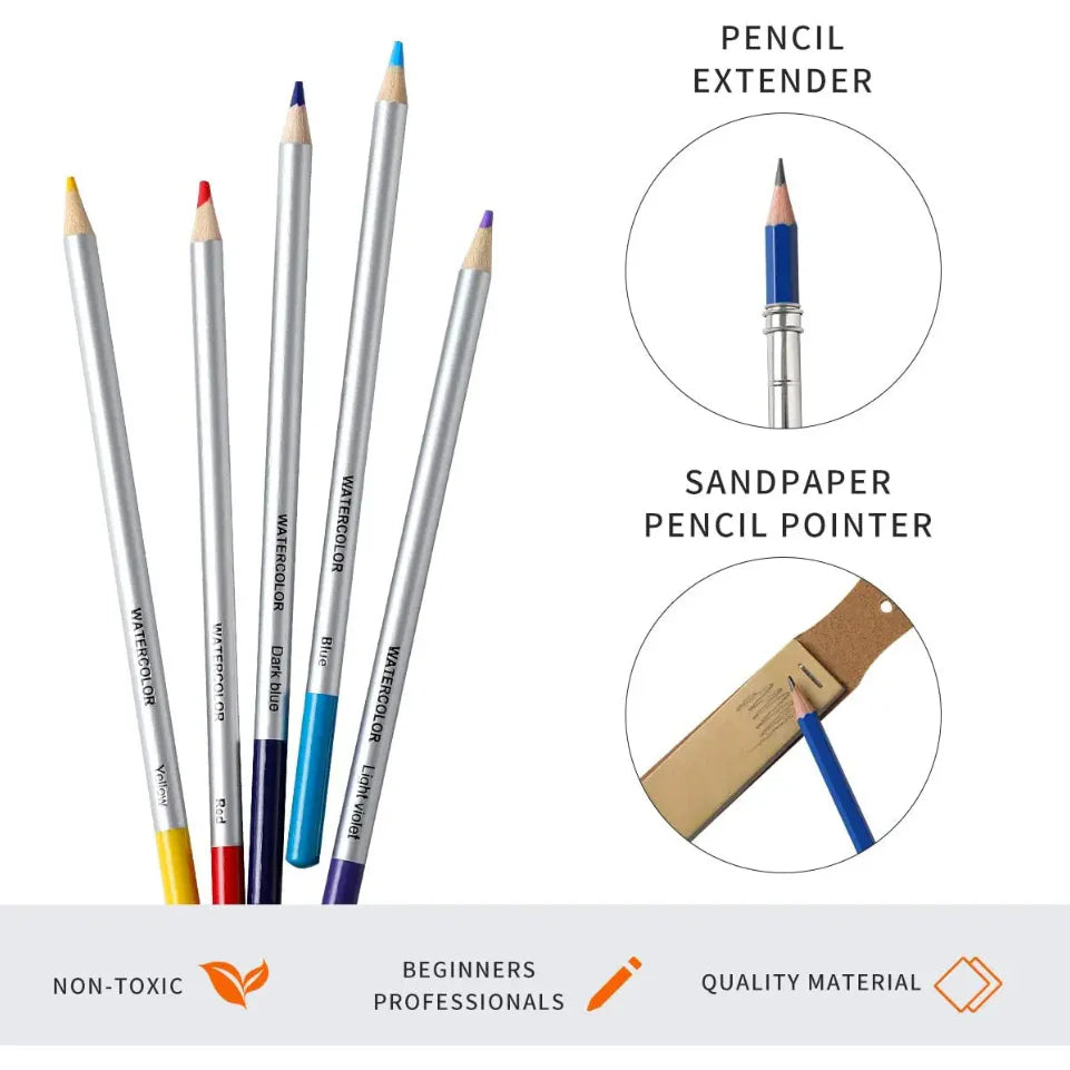 Set de arta, AT PERFORMANCE, de lux, pentru desen perfect, profesional, de 51 buc