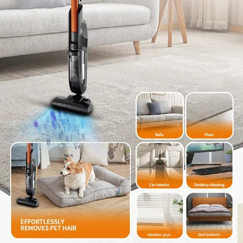 Aspirator Portabil  HALEY HY-1923 cu Motor Fara Perii, Putere de 800W, Cos de Praf Generos de 1L