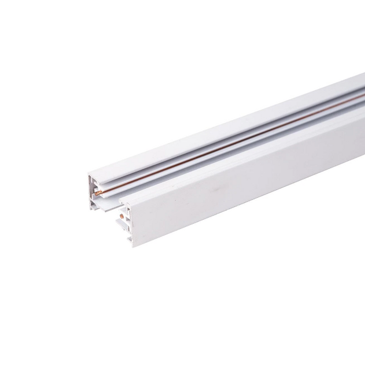 Sina aluminiu 1m pentru proiectoare LED, monofazat, Culoare Alb