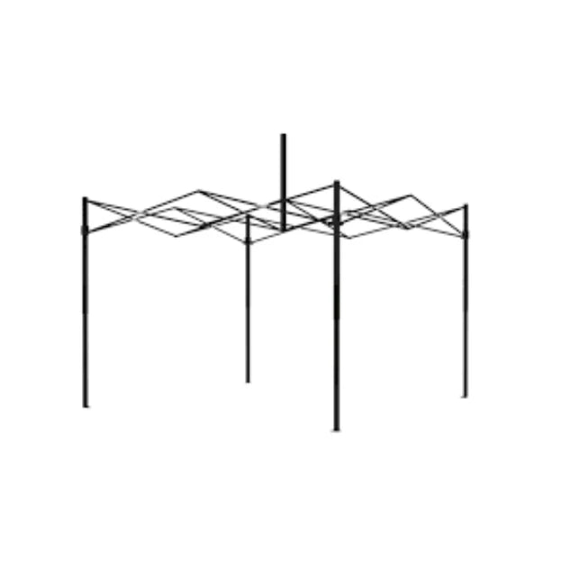 Cort tip Pavilion AT PERFORMANCE 3x3m Albastru, Verde, Alb, Rosu, Prelata Impermeabila, Pliabil, Structura Metalica Solida, Pentru Curte, Gradina, Evenimente
