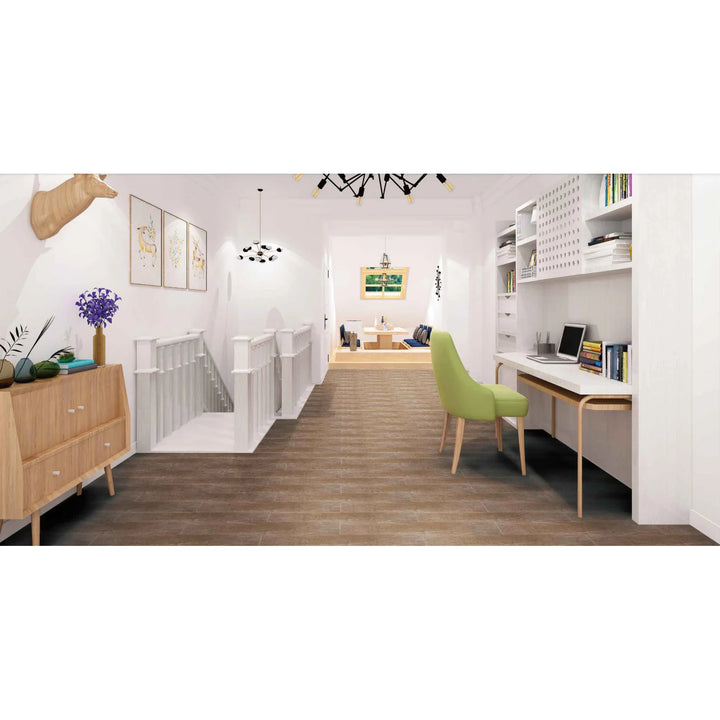 Set 36 Placi, De Pardoseala, AT PERFORMANCE®, durabil, autoadezive, PVC, 914.4mm x152.4mm, mm 5 m²/box, Maro lemnos