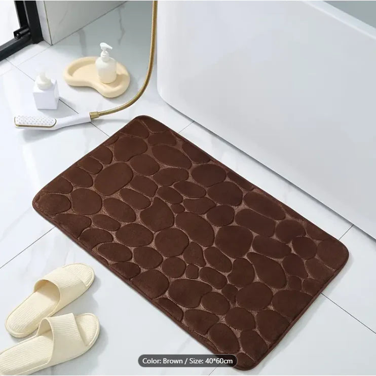 Covor baie, AT PERFORMANCE®, 100% poliester, 38X60 cm, maro