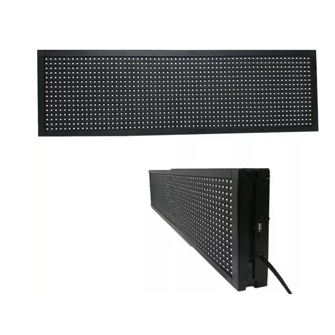 Reclama Luminoasa AT PERFORMANCE 100*20 cm, LED ALB, Cod QR, Vizualizare 120°, Wi-Fi